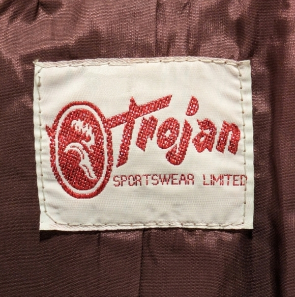 🇨🇦 Gorgeous 70s Trojan 20/XL Brown Leather Trench Coat Made in Canada - Picture 12 of 13